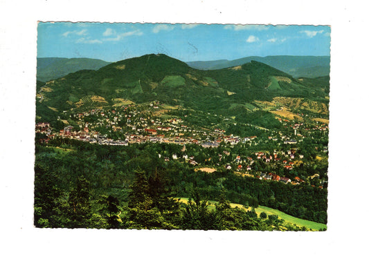 Ansichtskarte Baden-Baden mit Merkur und Kl. Staufen / J1-57