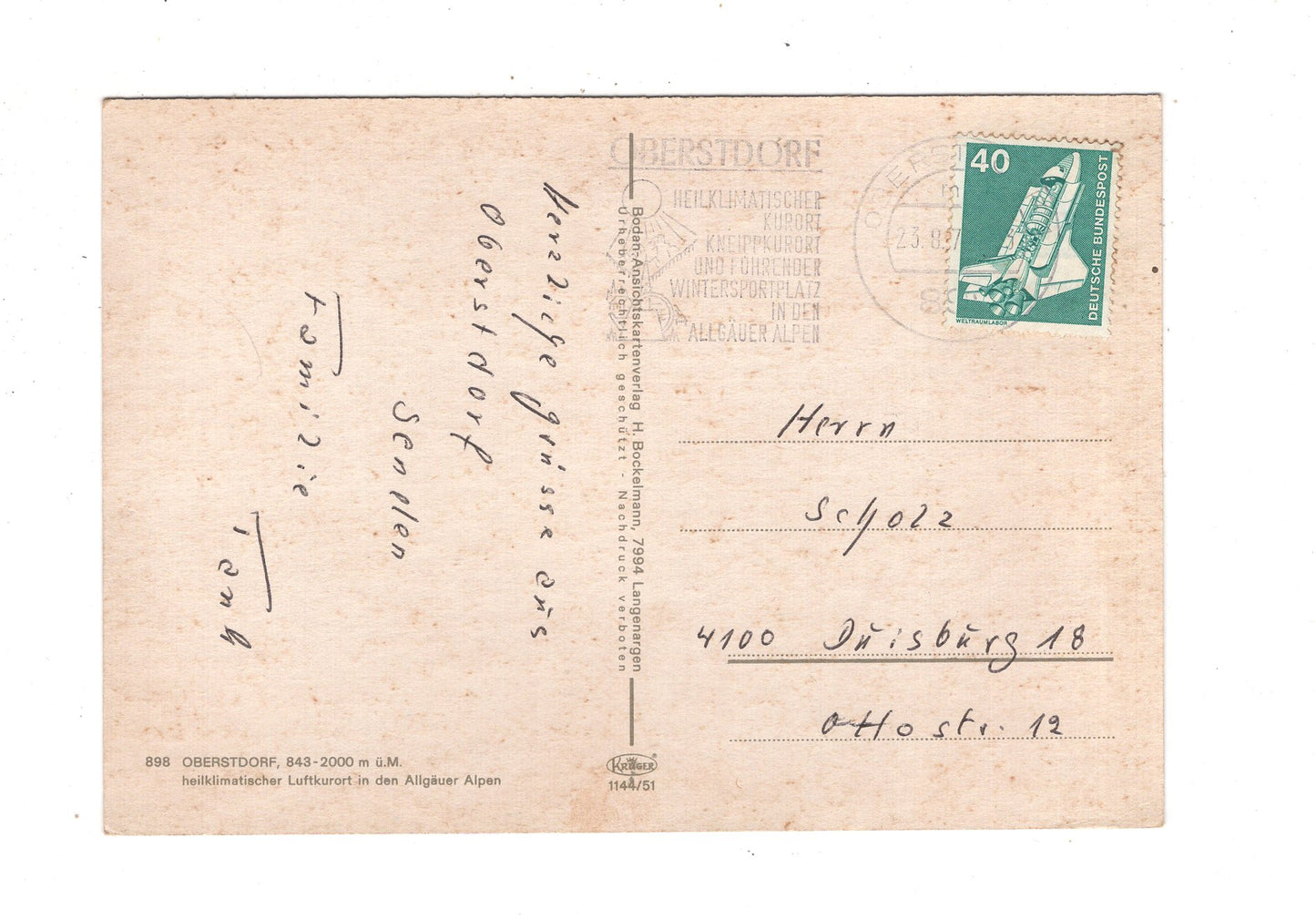 Ansichtskarte Oberstdorf im Allgäu / M1-55