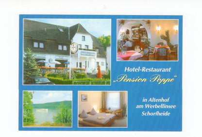 Ansichtskarte Hotel-Restaurant Pension Poppe in Altenhof am Werbellinsee