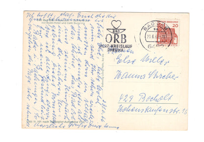 Ansichtskarte Bad Orb im Spessart / Salinenplatz mit Bade-Hotel +++