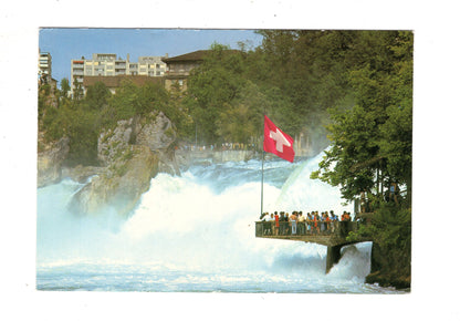Ansichtskarte Orientierung über den Rheinfall / Schweiz
