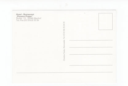 Ansichtskarte Hotel-Restaurant Pension Poppe in Altenhof am Werbellinsee