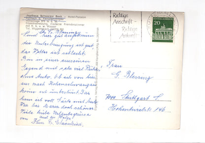 Ansichtskarte Hotel Jagdhaus Schwarzer Bock / Kürnach bei Kempten / I1-61