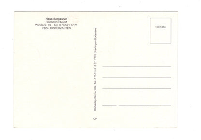 Ansichtskarte Haus Bergesruh / Hinterzarten im Schwarzwald / G1-66