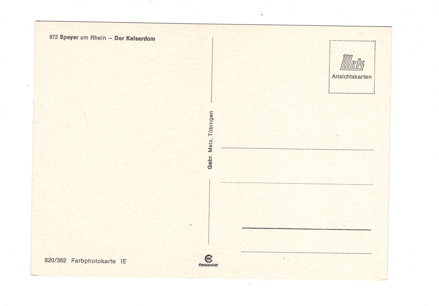 Ansichtskarte Speyer am Rhein / Der Kaiserdom / H1-63