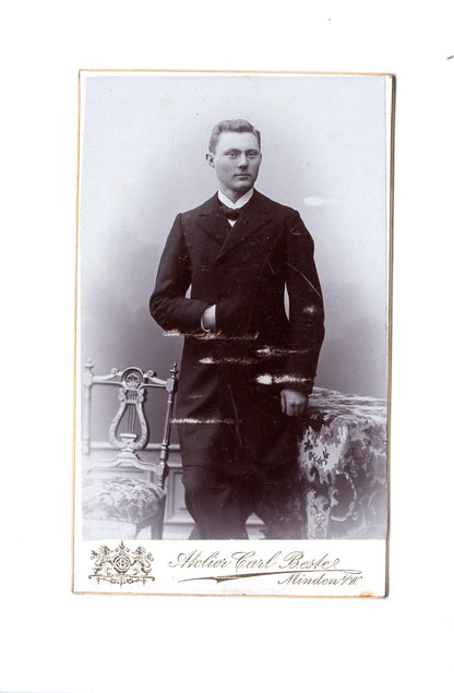 Fotografie Feiner Herr - Minden 1890er