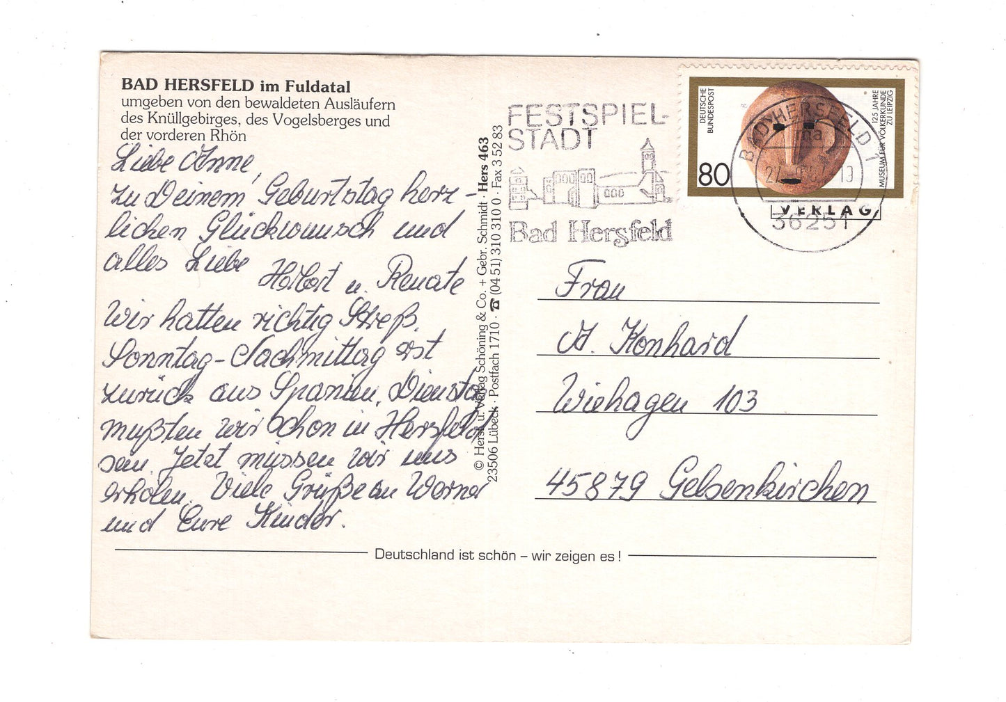 Ansichtskarte Bad Hersfeld / Am Brink +++