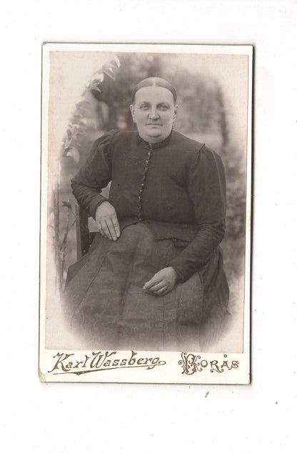Fotografie Feine Dame - Boras um 1910 / CDV L1-34