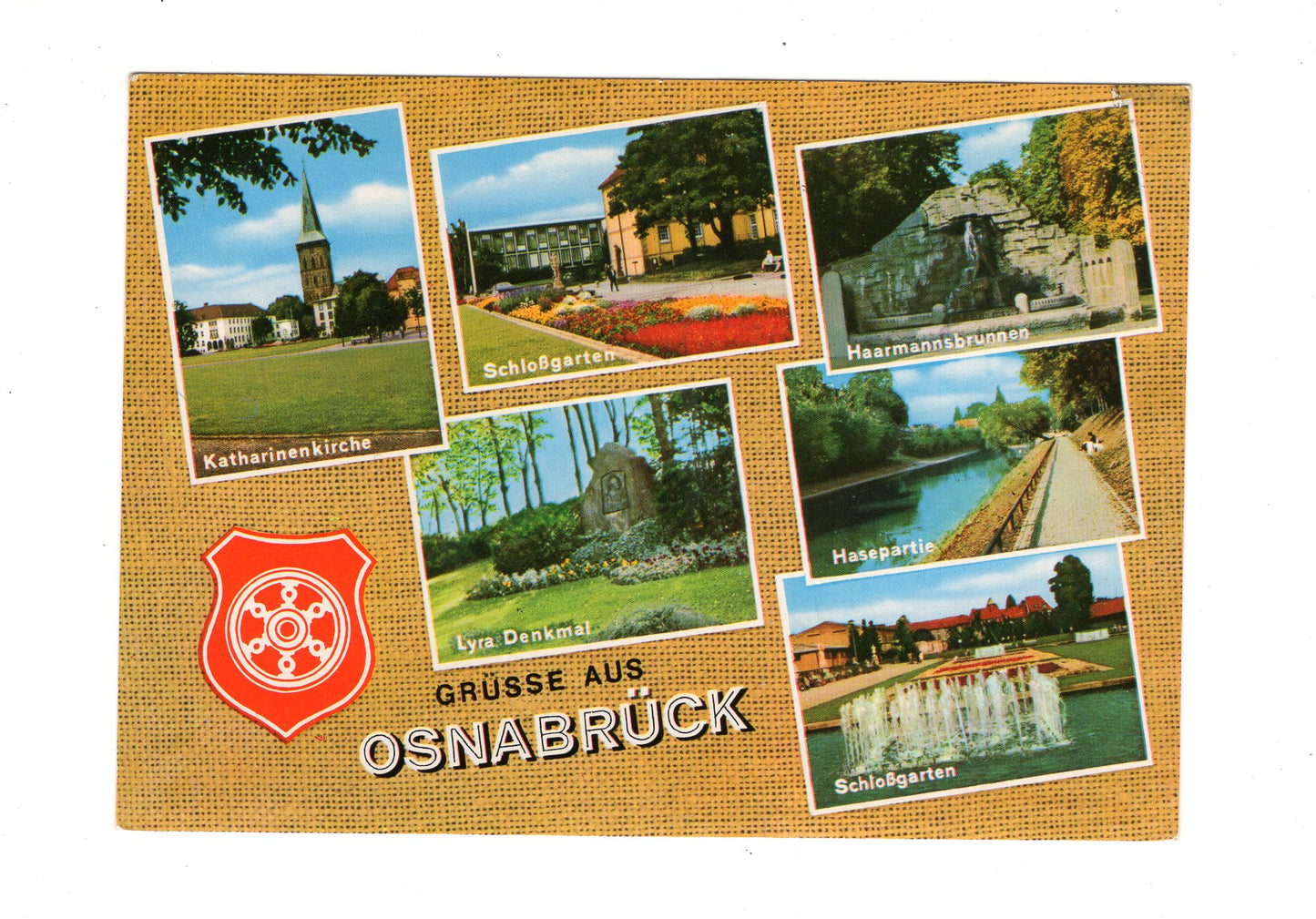 Ansichtskarte Osnabrück / Schlossgarten / Haarmannsbrunnen +++
