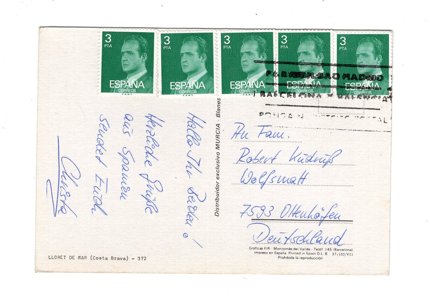 Ansichtskarte Costa Brava / Lloret de Mar / Spanien