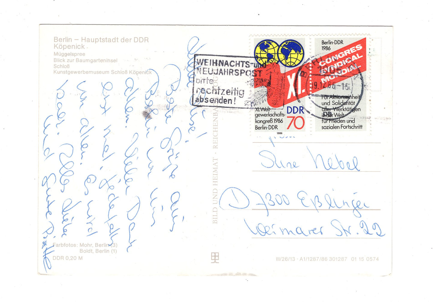 Ansichtskarte Berlin-Köpenick / DDR / Schloss +++