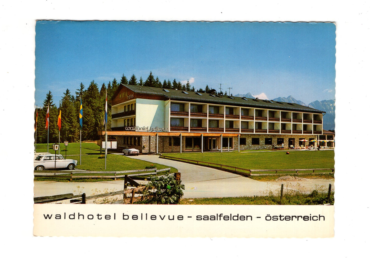 Ansichtskarte Waldhotel Bellevue / Saalfelden / Österreich
