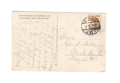 Ansichtskarte Salzburg / Hohensalzburg / Österreich - 1929