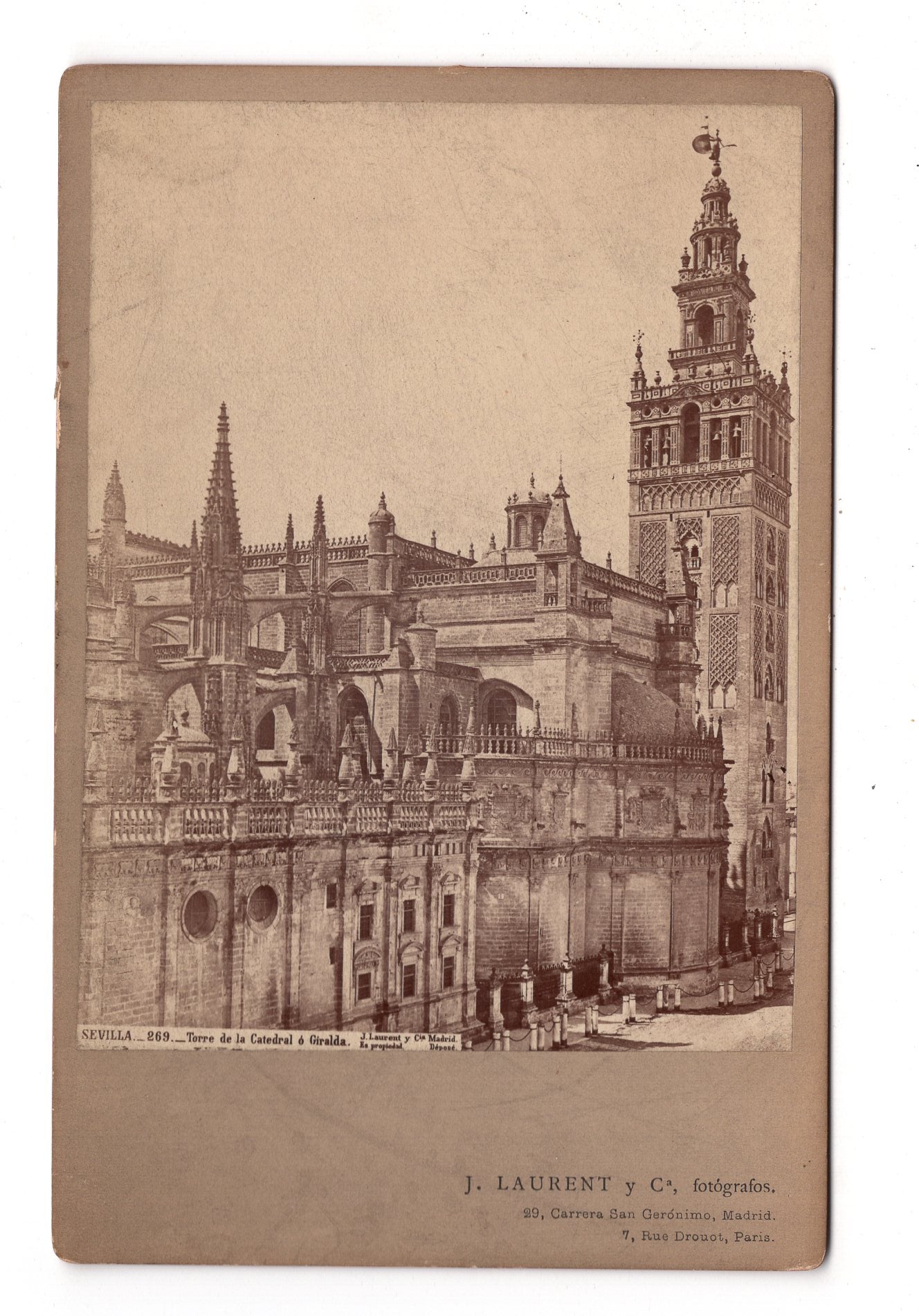 Fotografie Sevilla / La Catedral / Spanien - um 1880 / CAB U-36