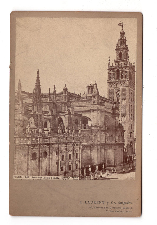 Fotografie Sevilla / La Catedral / Spanien - um 1880 / CAB U-36