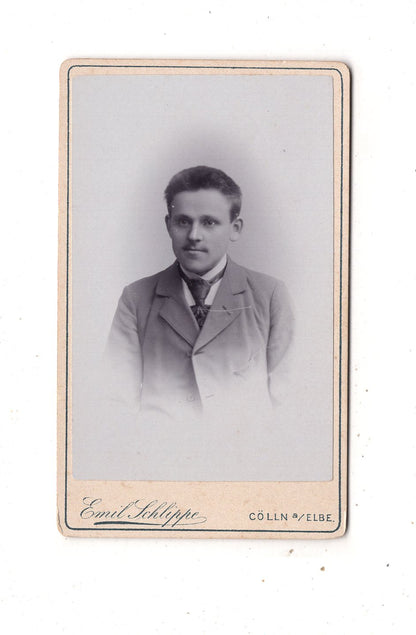 Fotografie Herrenportrait - Cölln an der Elbe 1890er