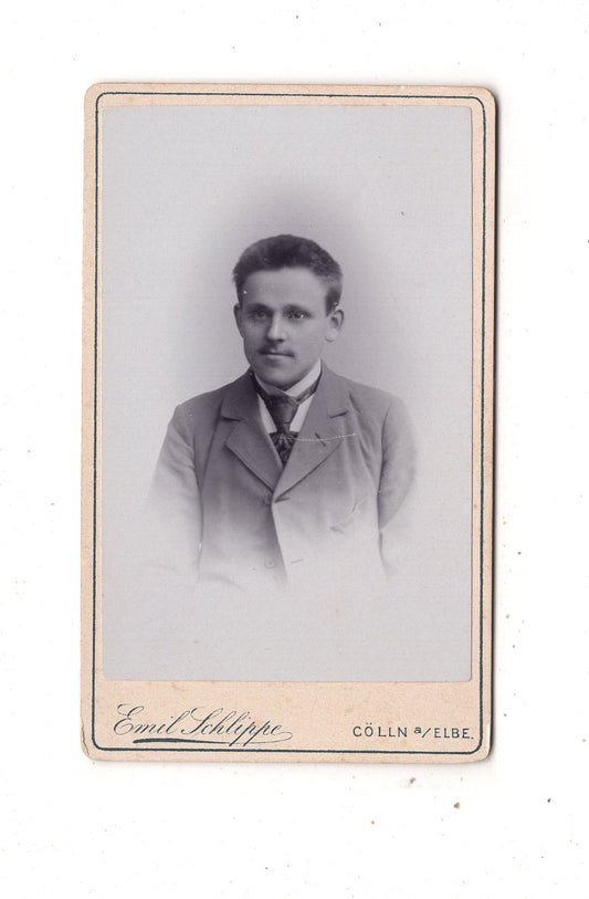 Fotografie Herrenportrait - Cölln an der Elbe 1890er