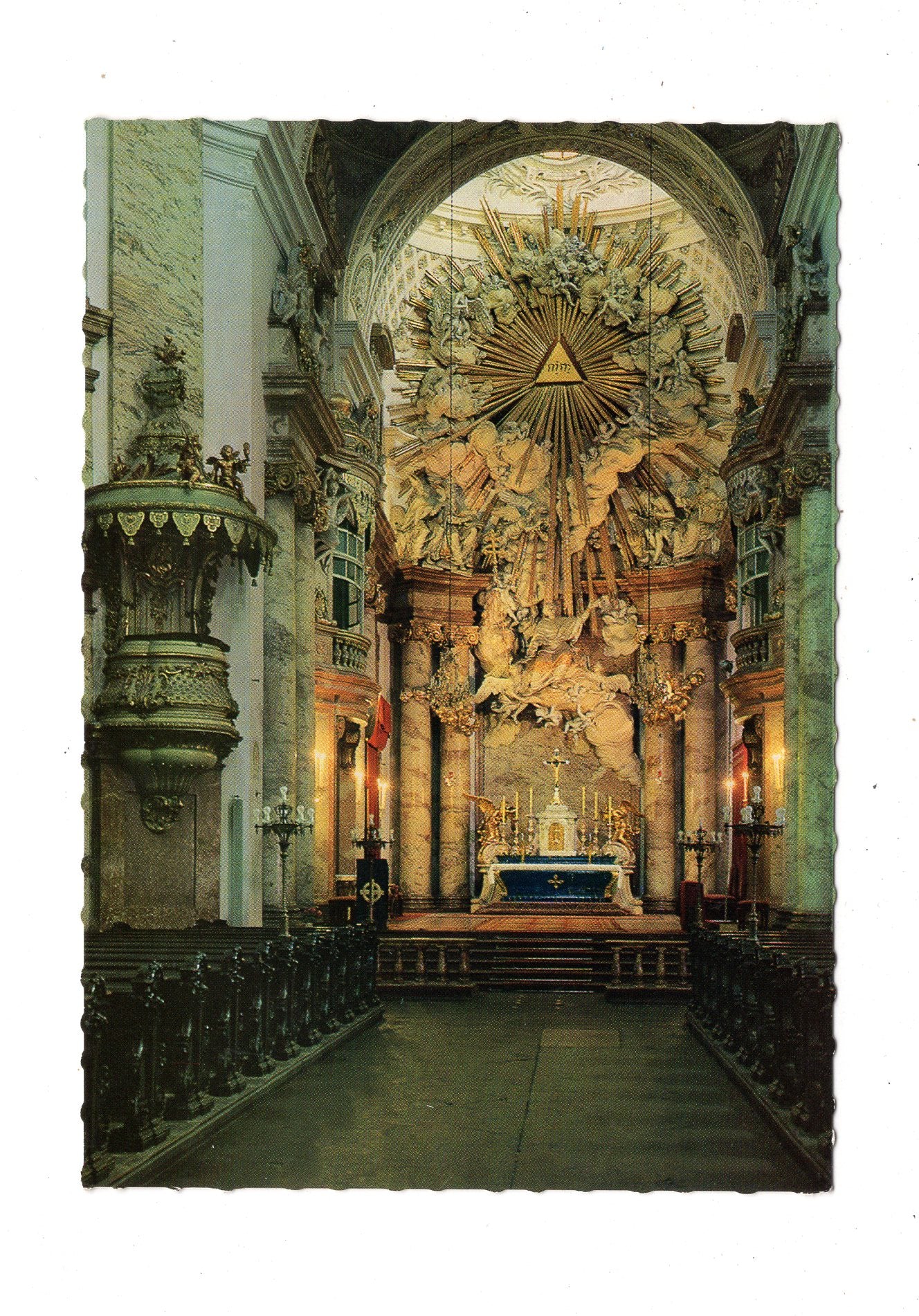 Ansichtskarte Wien / Pfarrkirche St. Karl / Österreich
