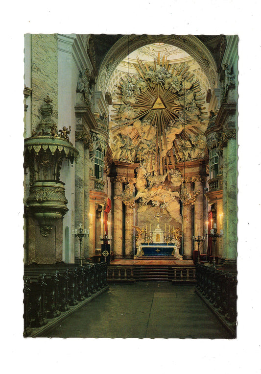 Ansichtskarte Wien / Pfarrkirche St. Karl / Österreich