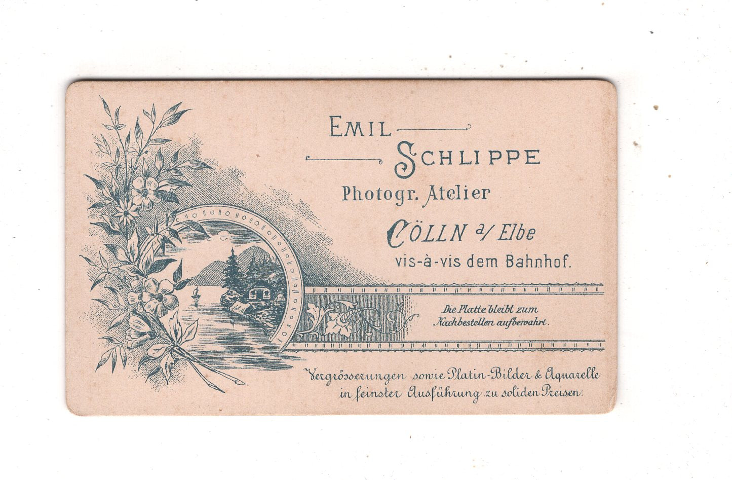 Fotografie Herrenportrait - Cölln an der Elbe 1890er