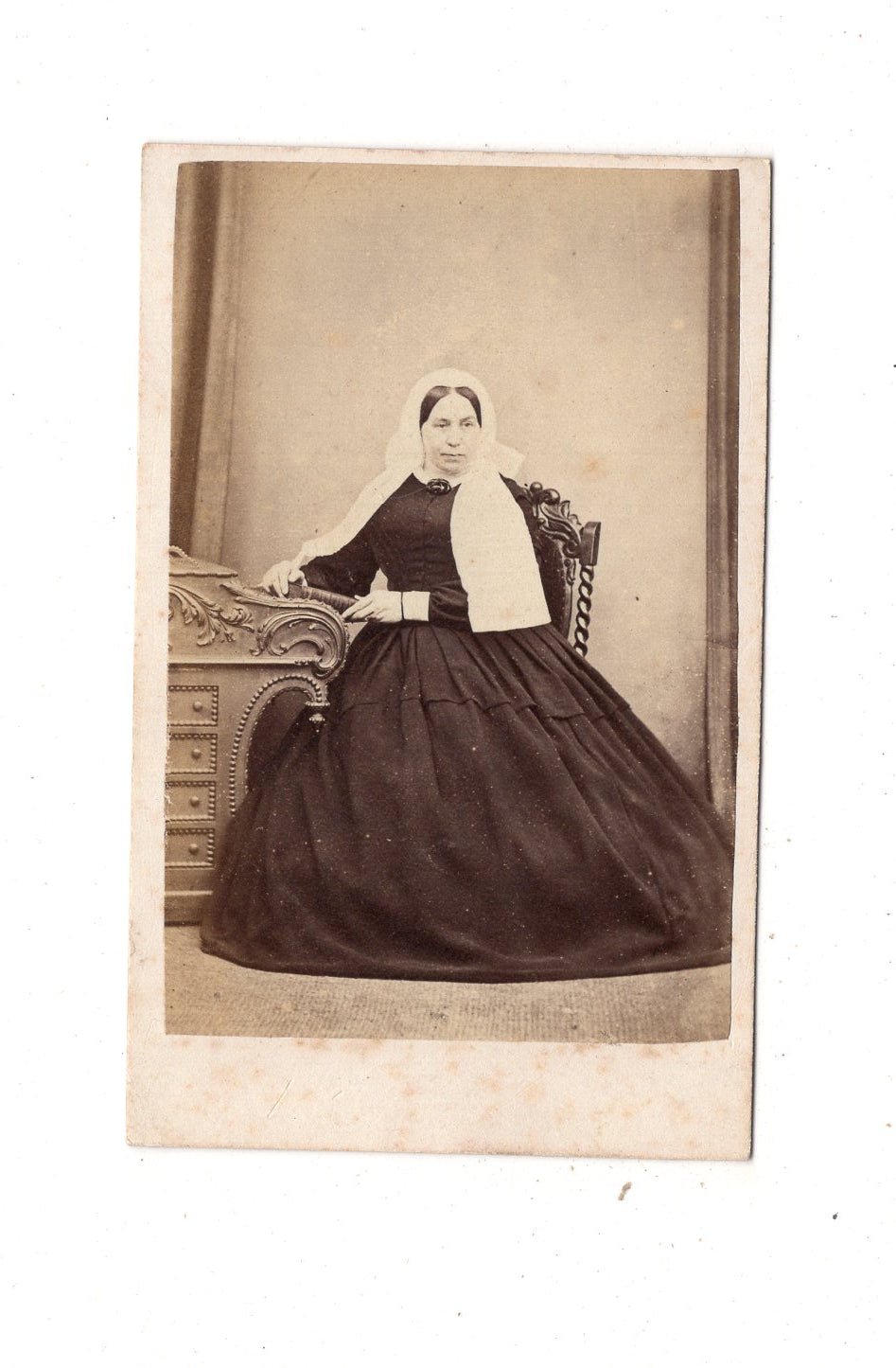 Fotografie Feine Dame - Guildford 1860er / CDV L1-34
