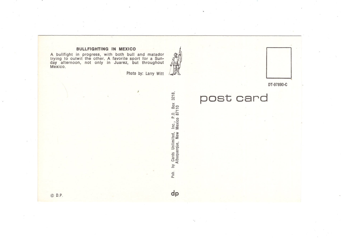 Ansichtskarte Bullfighting in Mexico / Mexiko