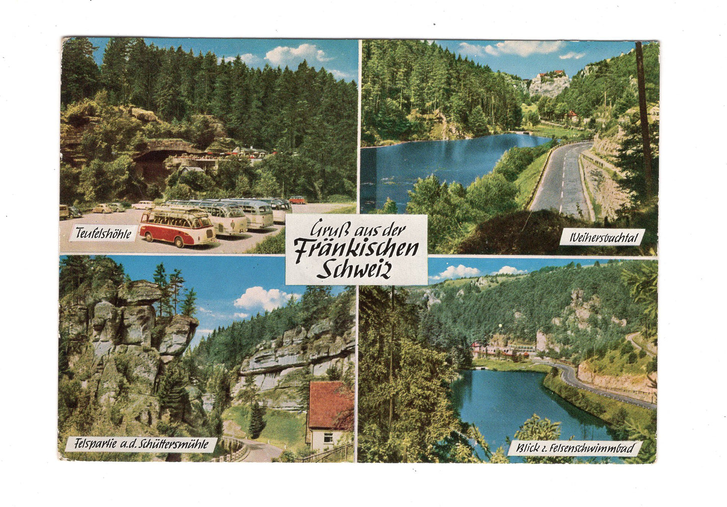 Ansichtskarte Fränkische Schweiz / Teufelshöhle / Weihersbachtal +++