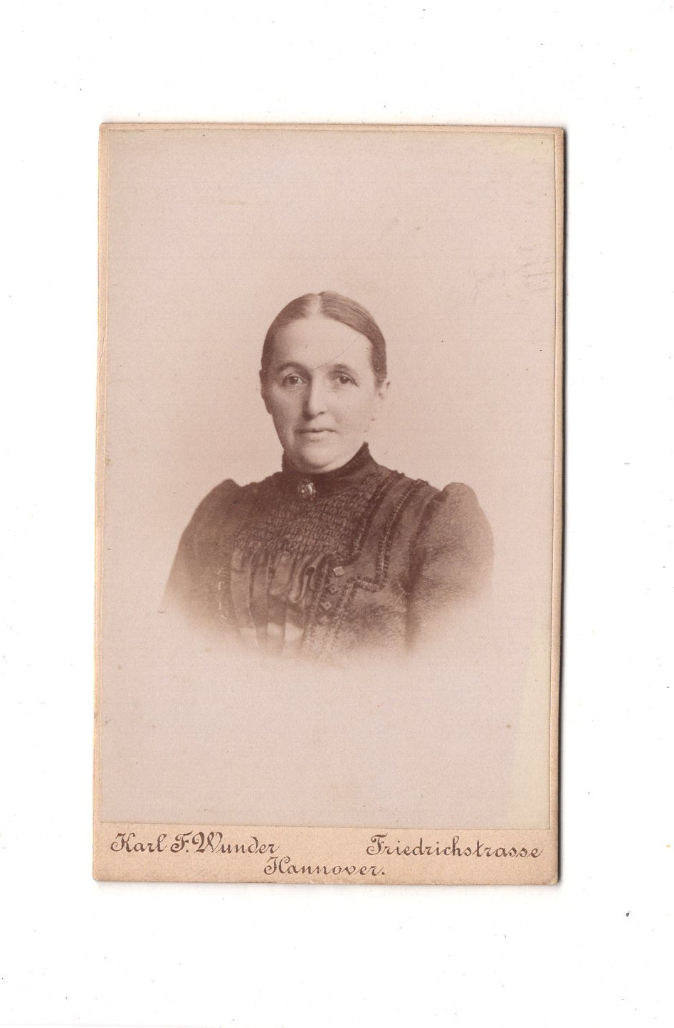 Fotografie Damenportrait - Hannover 1890er / CDV C1-13