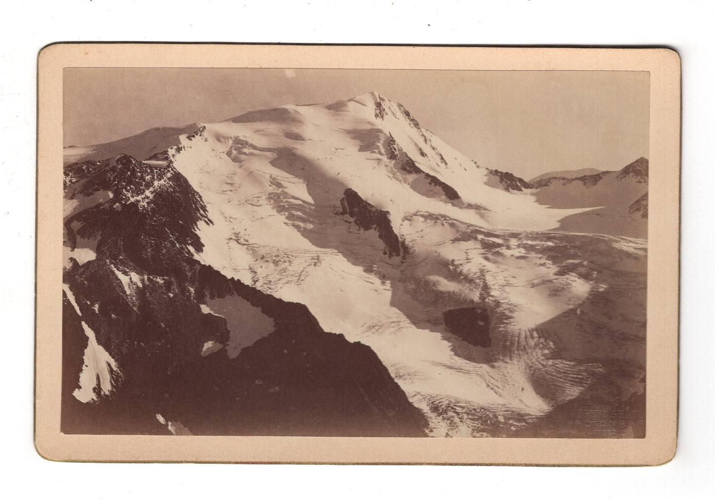 Fotografie Wilder Freiger von der Mairspitze / Österreich - um 1880 / CAB U-36