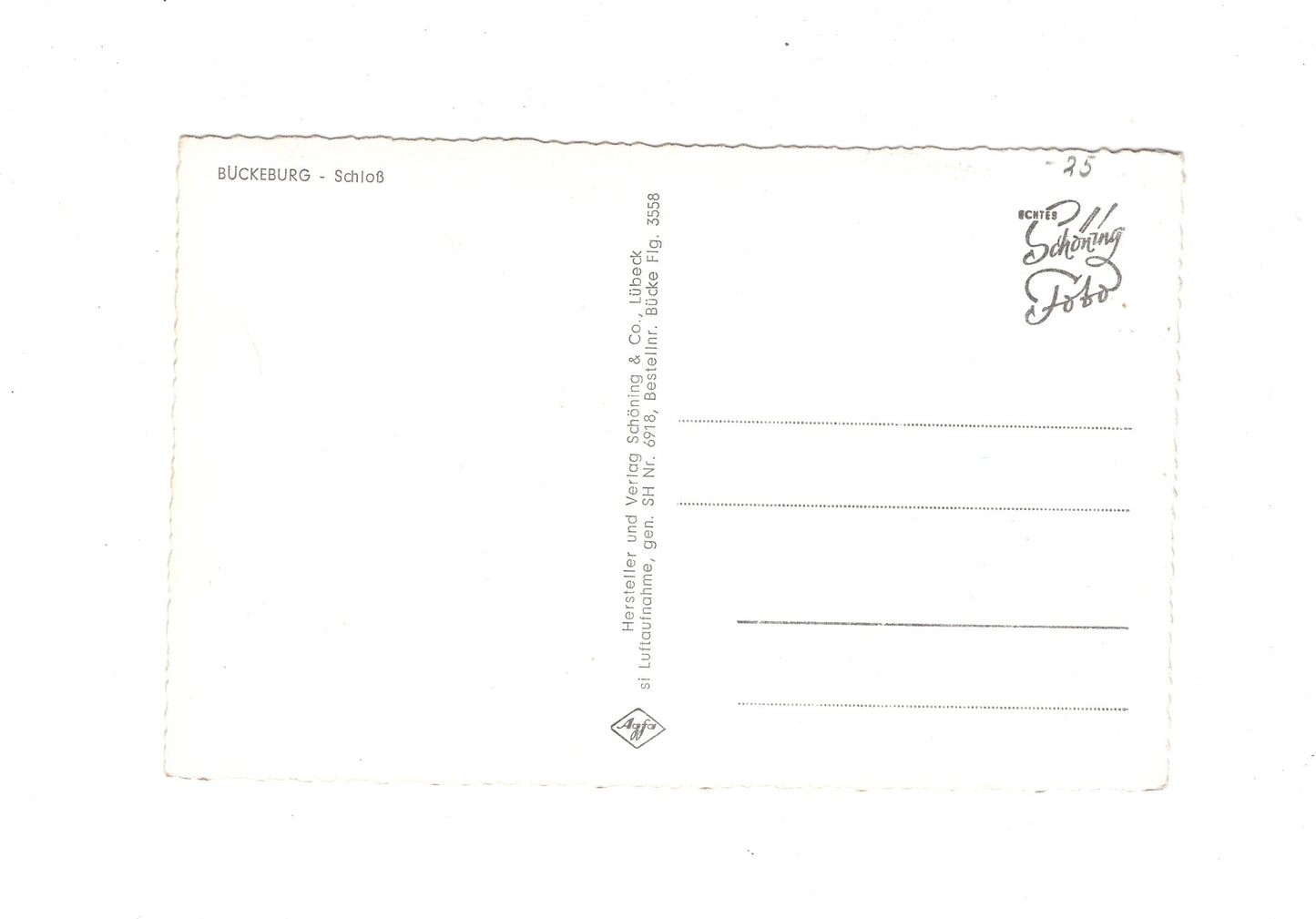 Ansichtskarte Bückeburg / Schloss