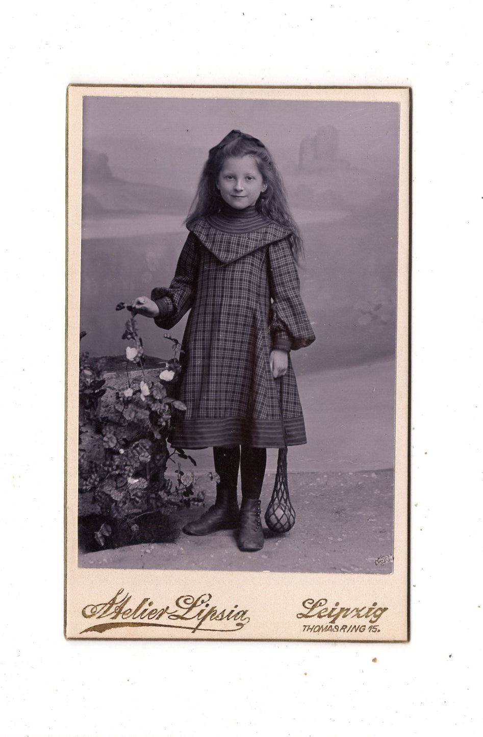 Fotografie Niedliches kleines Mädchen - Leipzig 1890er