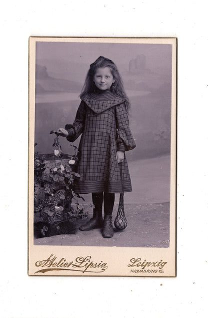 Fotografie Niedliches kleines Mädchen - Leipzig 1890er