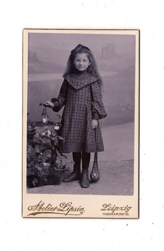 Fotografie Niedliches kleines Mädchen - Leipzig 1890er