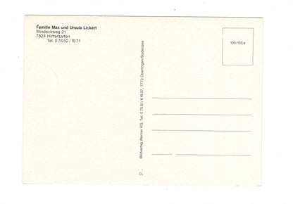 Ansichtskarte Familie Lickert / Hinterzarten im Schwarzwald / G1-66