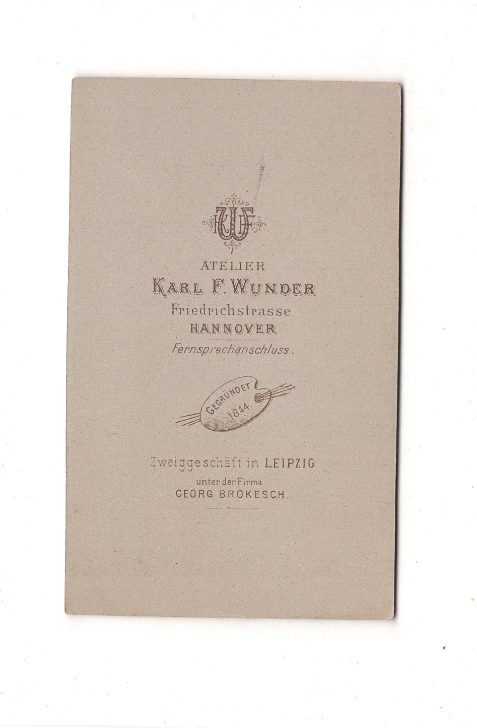 Fotografie Damenportrait - Hannover 1890er / CDV C1-13