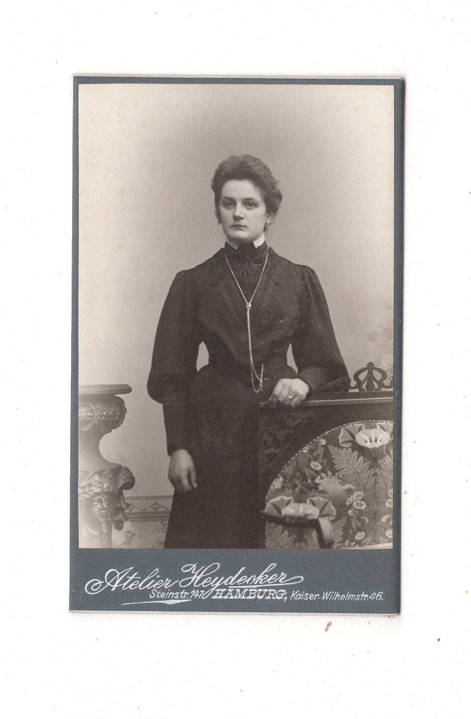 Fotografie Feine Dame - Hamburg 1900er / CDV L1-34