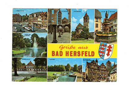 Ansichtskarte Bad Hersfeld / Rathaus mit Lullusbrunnen +++
