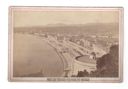 Fotografie Nice Nizza / Les Terasses / Frankreich - um 1880 / CAB U-36