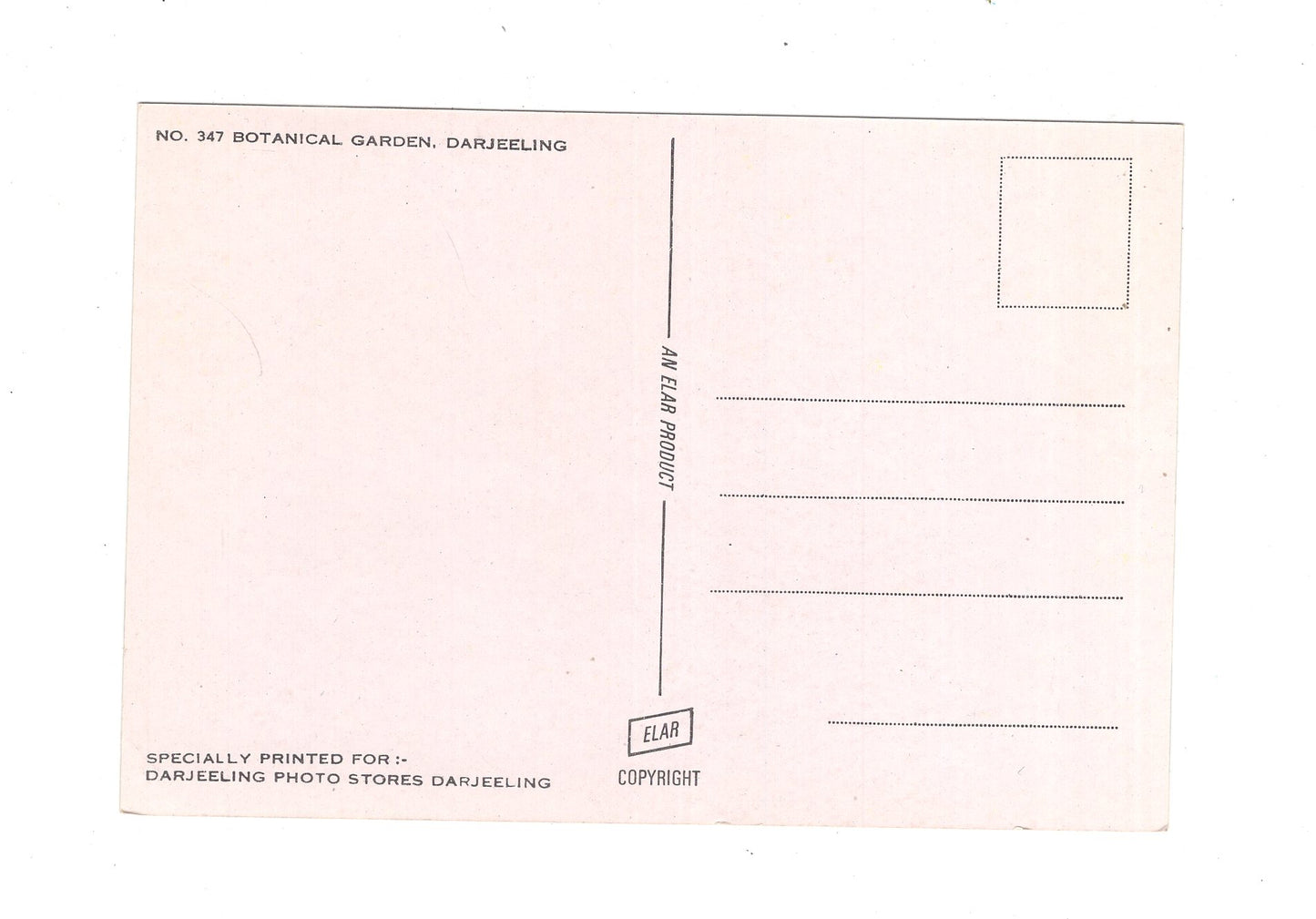 Ansichtskarte Darjeeling / Botanical Garden / Indien