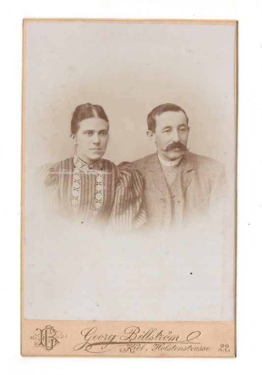 Fotografie Feines Paar - Kiel 1890er / CAB X-21