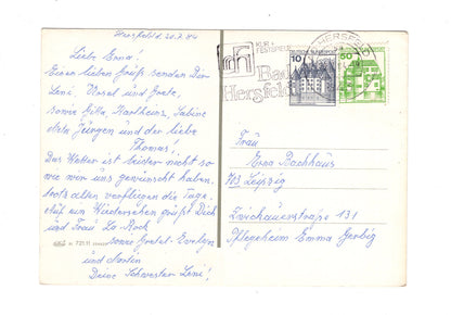 Ansichtskarte Bad Hersfeld / Rathaus mit Lullusbrunnen +++