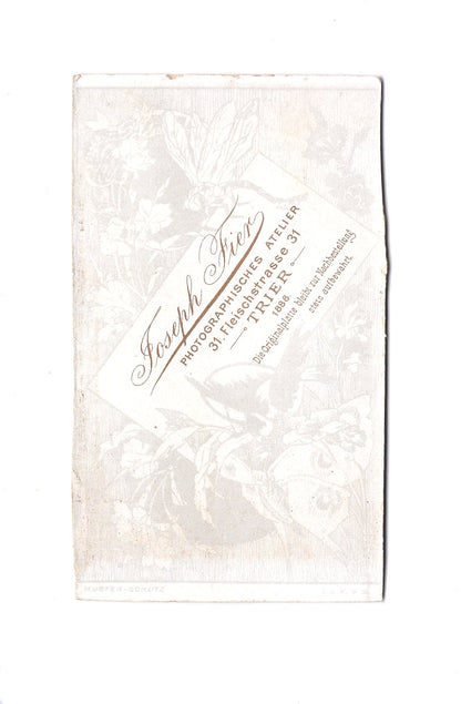 Fotografie Soldat / Soldatenportrait - Trier 1888