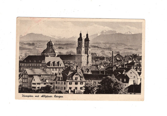 Ansichtskarte Kempten mit Allgäuer Bergen / M1-55