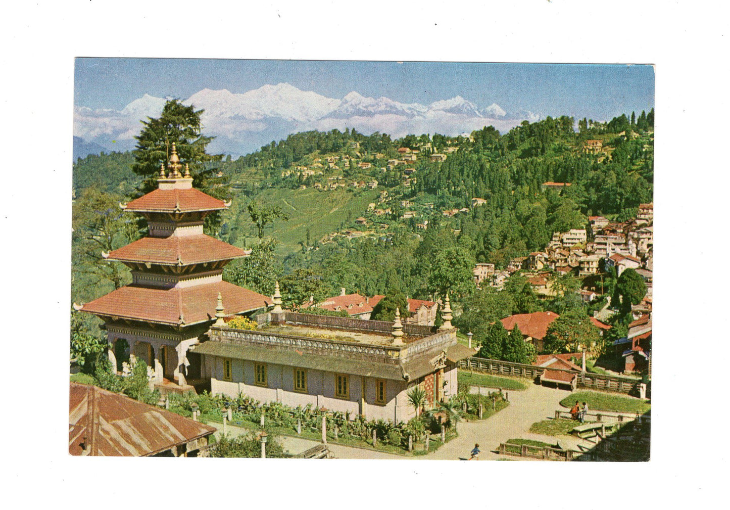 Ansichtskarte Suray Mandir Darjeeling / Indien
