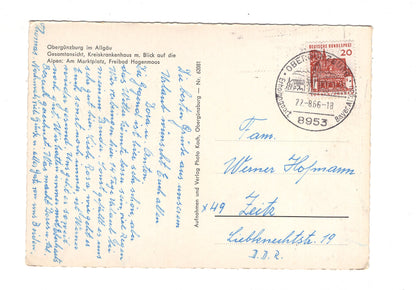 Ansichtskarte Obergünzburg im Allgäu / I1-62