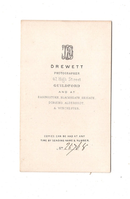 Fotografie Feine Dame - Guildford 1860er / CDV L1-34