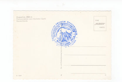 Ansichtskarte Alpenpanorama von der Zugspitze