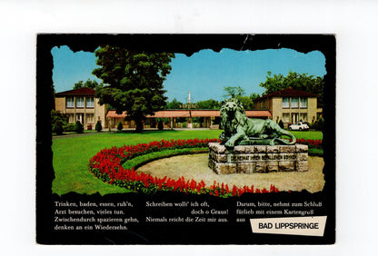 Ansichtskarte Bad Lippspringe / Eingang zum Kaiser-Karls-Park
