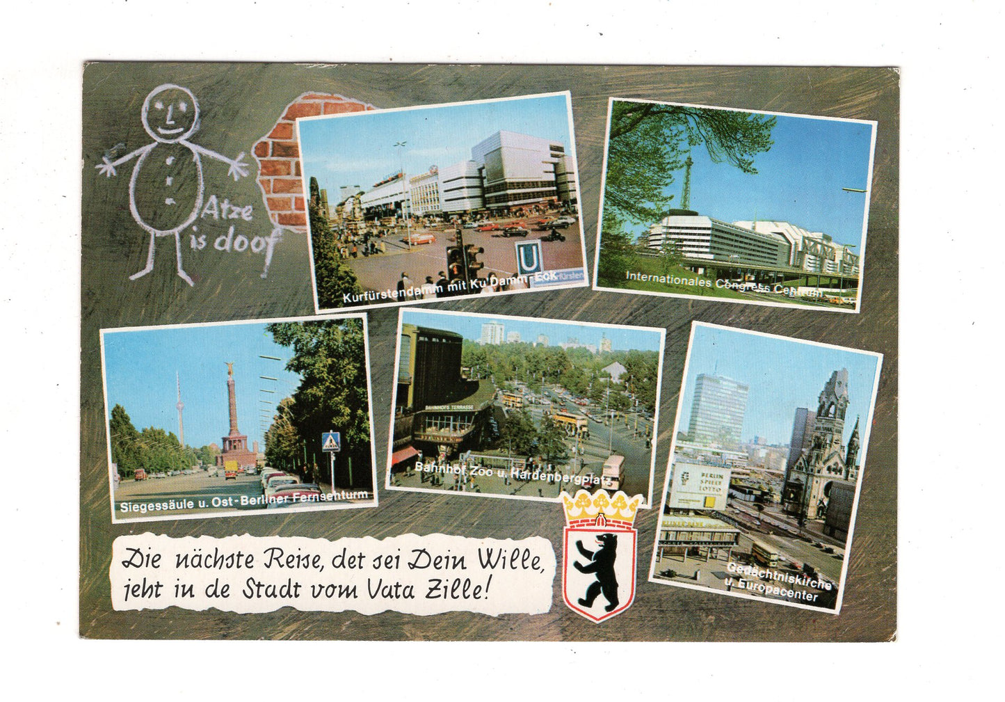 Ansichtskarte Berlin / Bahnhof Zoo und Hardenbergplatz +++ / K1-50