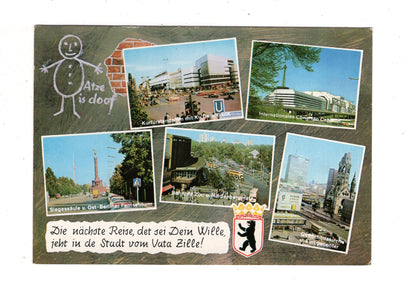 Ansichtskarte Berlin / Bahnhof Zoo und Hardenbergplatz +++ / K1-50